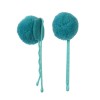 Set van 2 haarspeldjes met turquoise pom pom - Turquoise pom pom hair grips